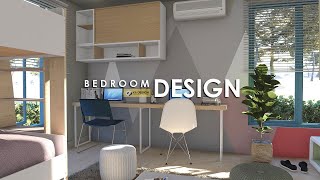 BEDROOM DESIGN IDEA | 3.70m x 3.90m (14 sqm) | ANIMATION