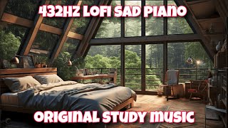 Sad Lofi Piano Study Music - 432hz 1 Hour Original Mix