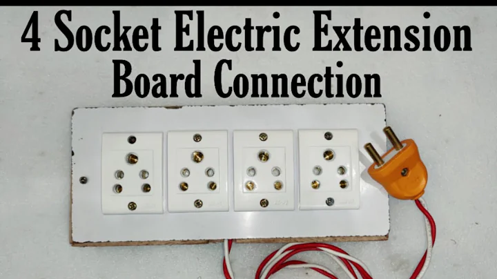 4 socket connection in board | How To Make An Electric Extension Board in Hindi | Electrical Yogi