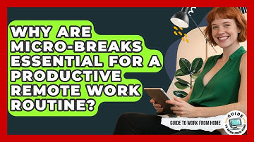 Why Are Micro-breaks Essential For A Productive Remote Work Routine? - Guide To Work From Home
