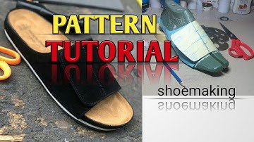 How to make pattern for this complicated birkenstocks slide #shoemaking #beginners