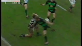 Matt Dawson cheap shot high swinging arm tackle on Pat Howard