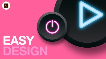 ILLUSTRATOR NEON BUTTON EFFECT