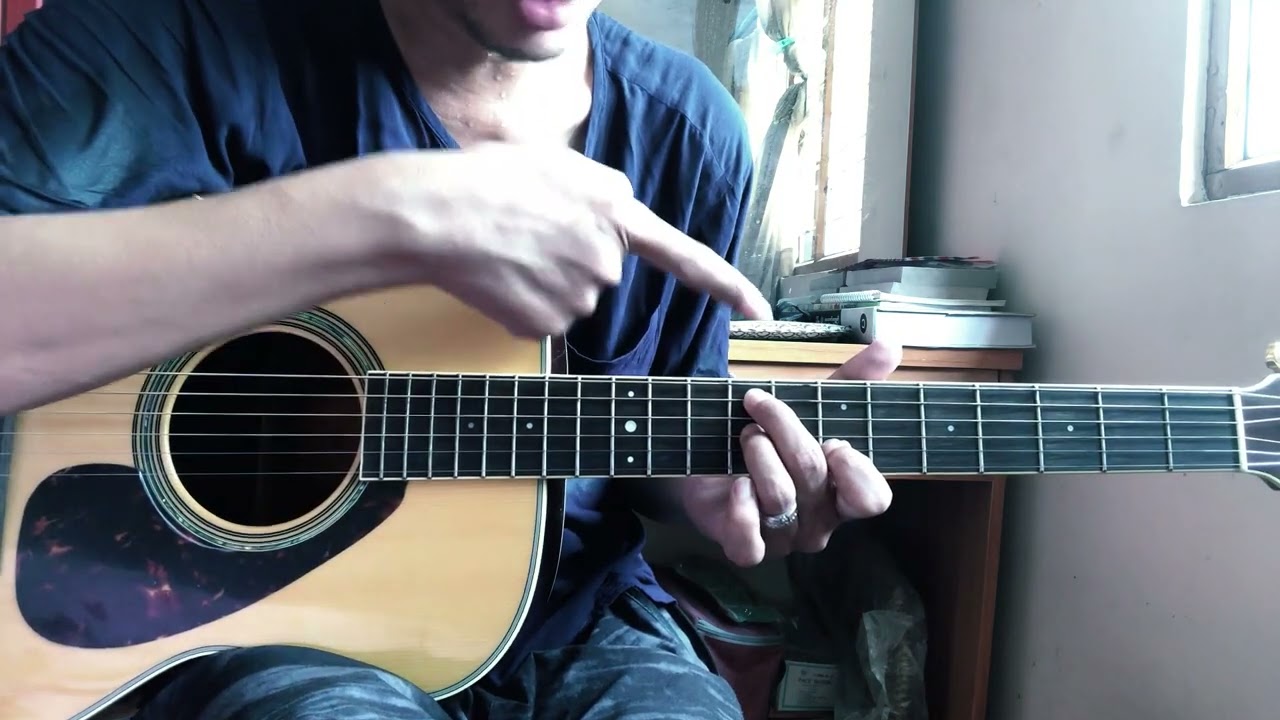 အိပ်ယာ၀င်တေး Fingerstyle Guitar Tutorial အပိုင်း ၁
