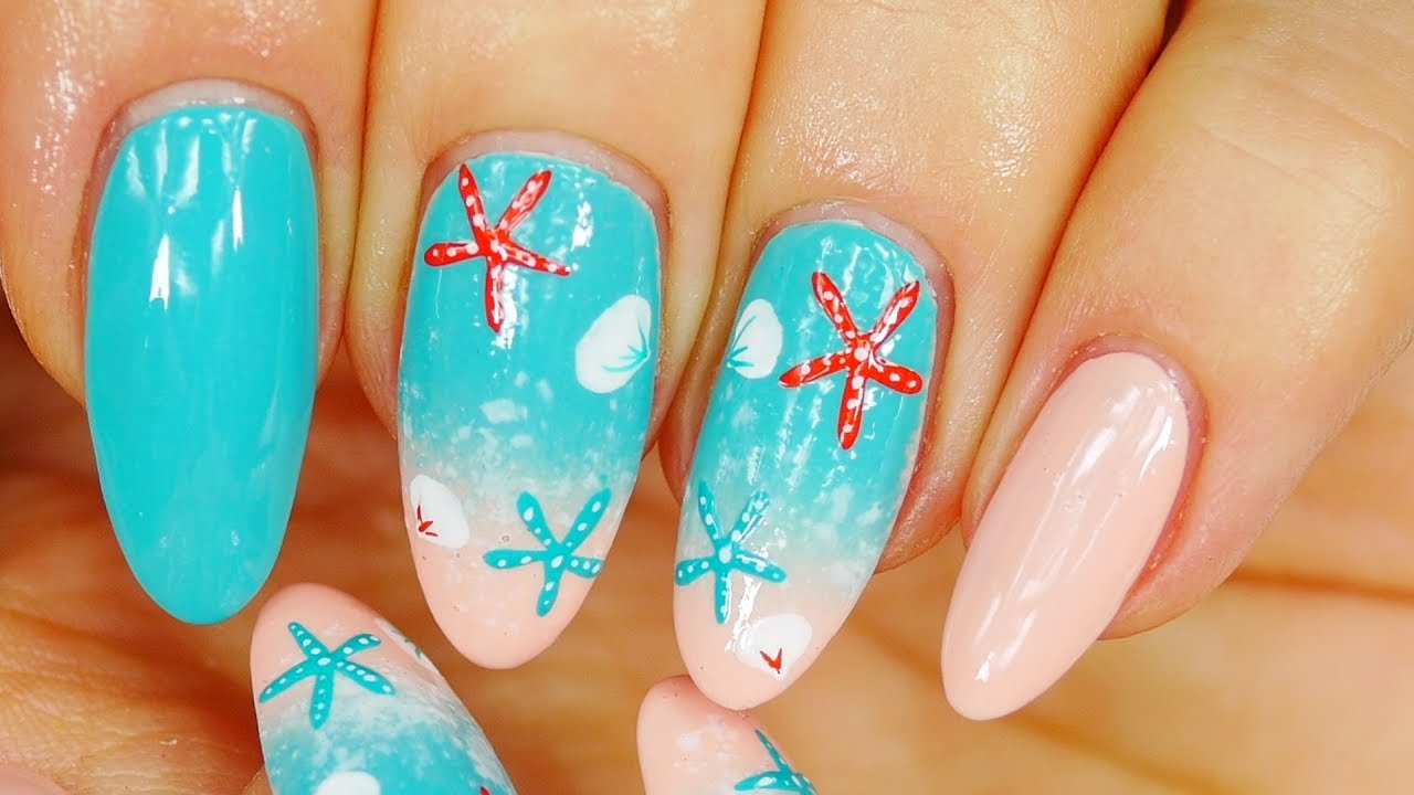 7. Ocean Blue Nails for Summer - wide 7