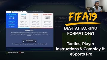 FIFA 19 - BEST ATTACKING FORMATION?! 4321 TACTICS, PLAYER INSTRUCTIONS & GAMEPLAY FT. ESPORTS PROS