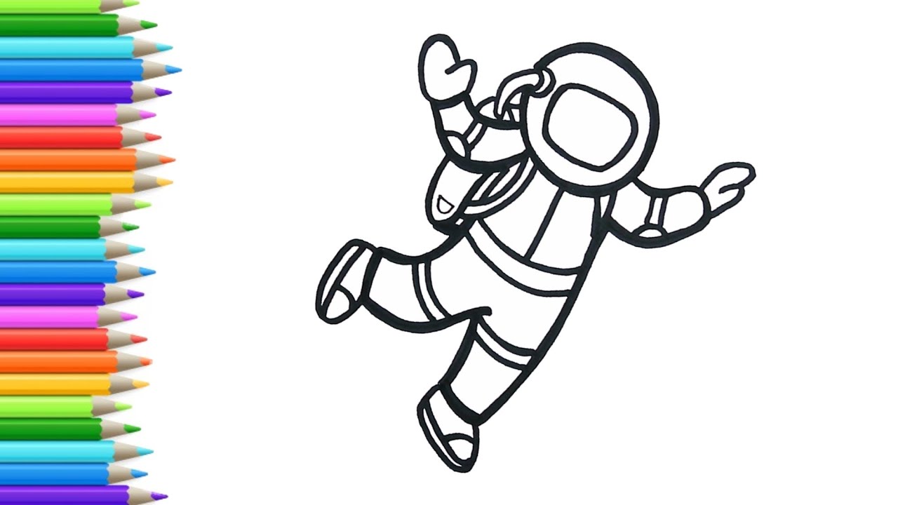 How to draw an Astronaut . Drawing for beginners / Art page - YouTube