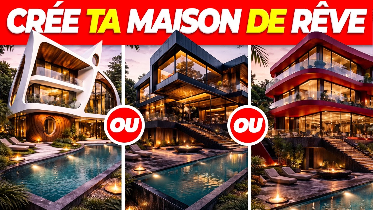 CRÉE ta MAISON MAGIQUE de RÊVE -Édition Luxe |  50 choix  impossibles 🏡🌊🎢 Tu préfères...?