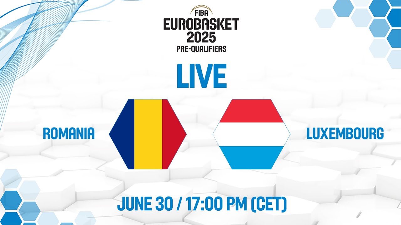 Romania v Luxembourg Full Basketball Game FIBA EuroBasket 2025 Pre-Qualifiers