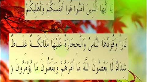 القران الكريم سورة التحريم الأية 6.wmv