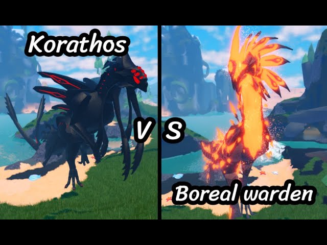 KORATHOS vs BOREAL warden in Creatures of Sonaria 