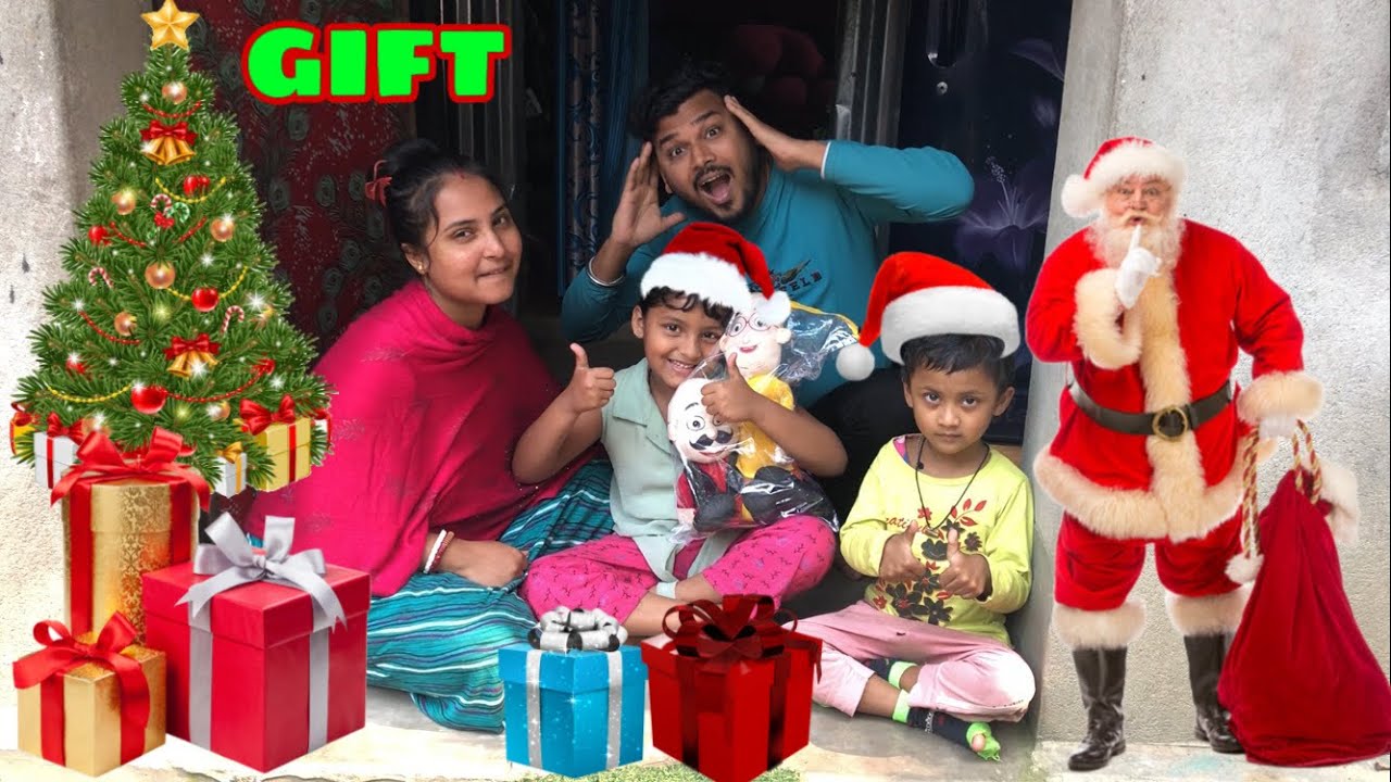 Santa Claus কতোগুলো Gift দিয়ে গেলো 😲 | Merry Christmas | Vicky Bristi | Rd Boyes | Rd Family Vlog