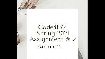 8614 (Educational Statistics) spring 2021 Solved Assignment # 2 | Part 1
