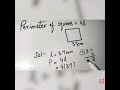 perimeter of square|perimeter of rectangle|chap surface area and volume #maths #perimeterandarea
