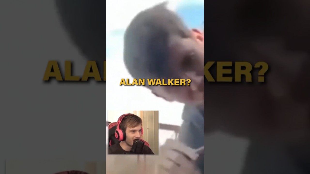 Pewdiepie Reacting To My Video😂 #AlanWalker #Pewdiepie #WhoIAm