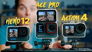 Insta360 Ace Pro vs. GoPro Hero 12 vs. DJI Action 4  THE NEW KING???