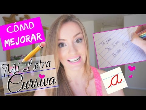 COMO MEJORAR MI LETRA CURSIVA! | TIPS DE ESTUDIO #BackToSchool | Katie Angel