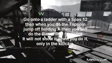 MW2 Topspin Barrel Roll Trick Shot TUT