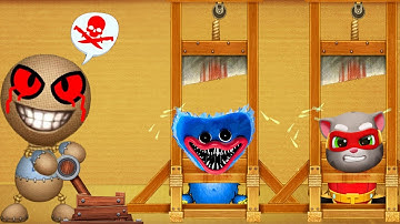 Huggy Wuggy Vs Tom Hero Dash Vs Guillotine | Kick the Buddy Mod Poppy Playtime Android Gameplay