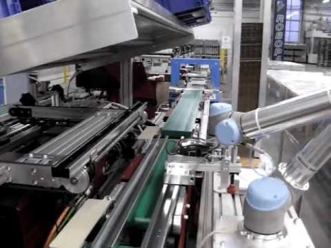 UNIVERSAL ROBOTS Verpacken von Stahlprofilen