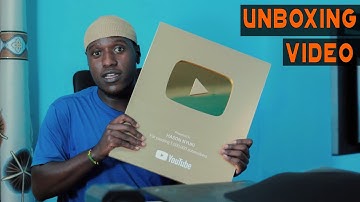 Unboxing My YouTube Gold Play Button - YouTube Creator Awards