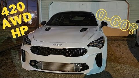 2022 Kia Stinger GT1 0-60 Launch