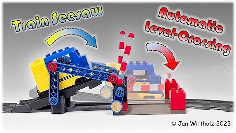 AWESOME 3D-printed automatic LEVEL-CROSSING for DUPLO Train.