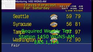 Required Weekly Test on WGNS-AM from August 15 2026 EAS 1,124