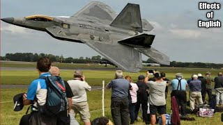 Awesome F 22 Raptor falls |Free fall from sky in full control 4K @EffectsofEnglish