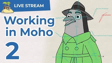 [Live] Working on a 2D Animation Rig in Moho part 2