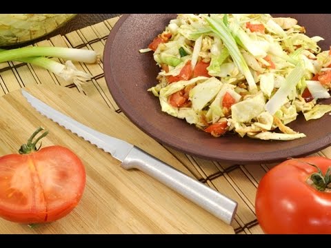 Oriental Chicken Salad Recipe with Ramen Noodles | RadaCutlery.com