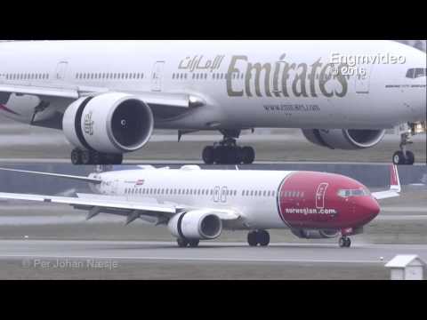 Video to show the size difference between B77W and B738