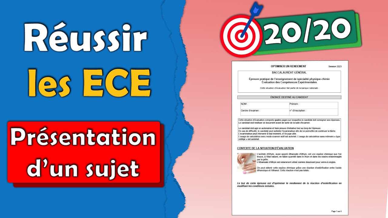 Présentation d'un sujet d'ECE et de l'épreuve - TP Bac - YouTube