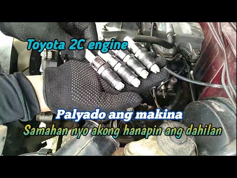 Toyota 2C engine rough idle how to troubleshoot (tagalog) - YouTube