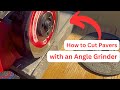 How to Cut Paver Stone with an Angle Grinder | Cutting Paver Stones with Hand Saw | Masonry |
