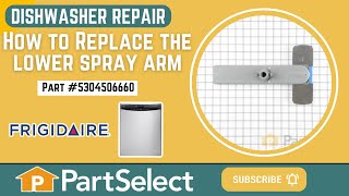 Frigidaire Dishwasher Repair - How to Replace the Lower Spray Arm (Frigidaire Part # 5304506660) by PartSelect 559 views 2 months ago 1 minute, 1 second