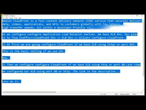 AWS Cloudfront- For both http and https based ELB