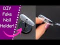 Diy Fake Nail Holder (with household items!) | How to make a fake nail stand! | The Polish Queen