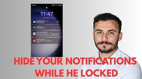 How to hide notifications while phone is locked (Samsung Galaxy A36)