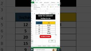 How Convert Inch To Cm - Excel Hacks Muabi Design