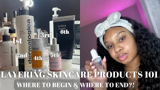 HOW TO LAYER YOUR SKINCARE PRODUCTS | WAYS TO GET GLASSLIKE SKIN!