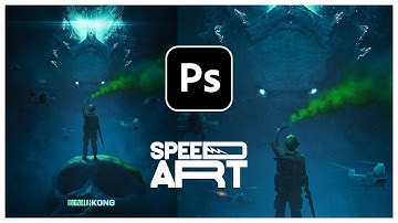 Godzilla Vs Kong Concept Poster | Pic Manipulation Photoshop