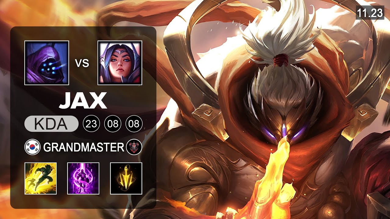 Jax Top vs Irelia - KR Grandmaster - PreSeason 12 Patch 11.23