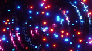 4K Animation. VJ Loop. A Neon Spectacle of Light and Texture. Infinitely looped animation