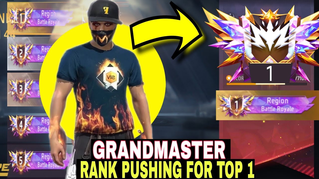FREE FIRE SOLO PUSHING FOR GRAND MASTER TOP 1 || SOLO PUSHING BEST TIPS ...