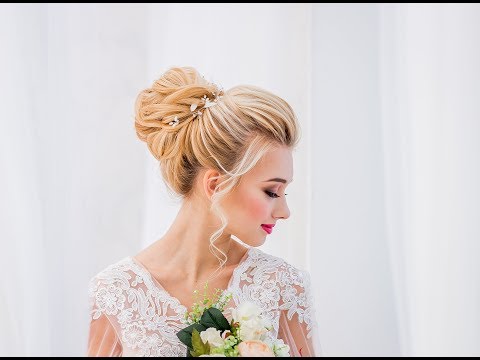 Свадебный макияж и прическа. Wedding make-up and hairstyle.