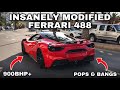 Crazy gintani tuned ferrari 488 onboard ride  liberty walk aventador