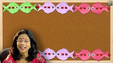 Easy FISH Design for Bulletin Board Border | Student-Teacher Activity | DIY