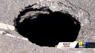 Maryland Route 214 closed in Davidsonville due to sinkhole