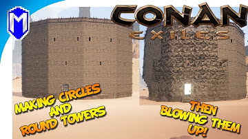 Conan Exiles - How To Make A Circle and Building Round Towers - Conan Exile How To And Tutorial
